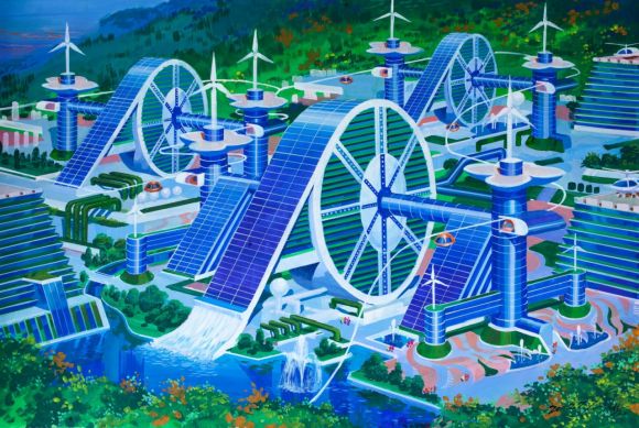 A Solarpunk gy�kerein�l a klasszikus korai szci-fi �s az ezekre utal� k�s�bbi �br�zol�sok szerepelnek, amelyek m�g egy kev�sb� diszt�pikus j�v�t mutattak, mint a mai szci-fi elk�pzel�sek.