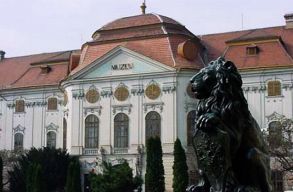 Megny�lt a k�z�ns�g el�tt a nagyv�radi p�sp�ki palota