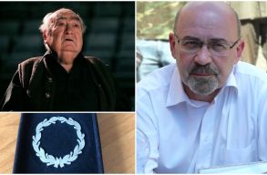 A Kriterion Alap�tv�ny Mark� B�l�t �s Nov�k Ferenc Tat�t t�nteti ki id�n a Kriterion-koszor�val